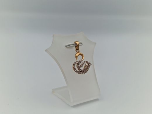 Zelta kulons ar cirkoniju, 1.16 g