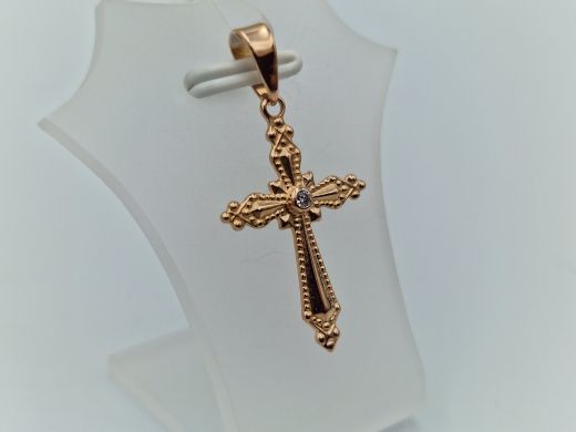 Zelta kulons ar cirkoniju, 1.13 g