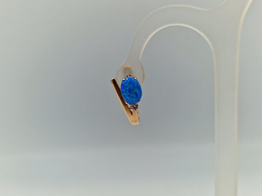 Zelta auskari ar cirkoniju, 5.07 g