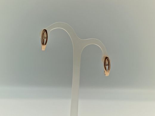 Zelta auskari ar cirkoniju, 1.96 g