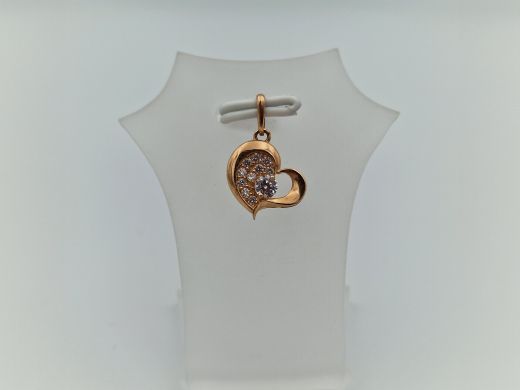 Zelta kulons ar cirkoniju, 0.63 g