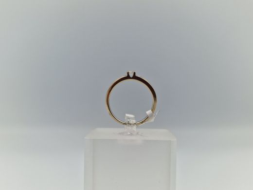 Zelta gredzens ar briljantu, 2.26 g, izm. 16