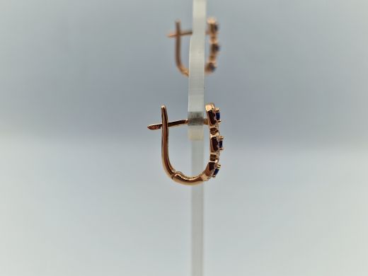 Zelta auskari ar cirkoniju, 2.13 g