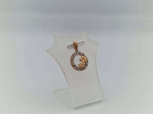 Zelta kulons ar cirkoniju, 1.3 g