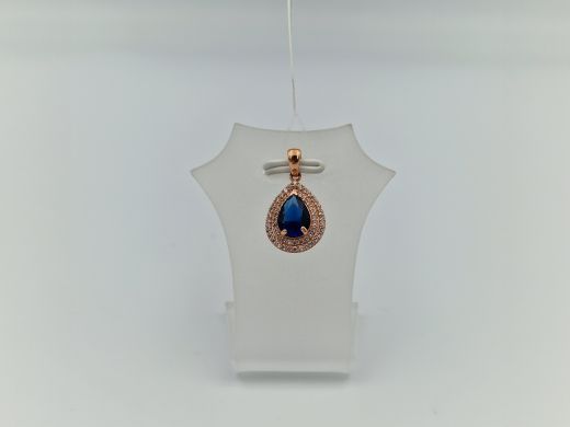 Zelta kulons ar cirkoniju, 0.89 g