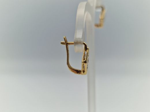 Zelta auskari ar cirkoniju, 1.42 g