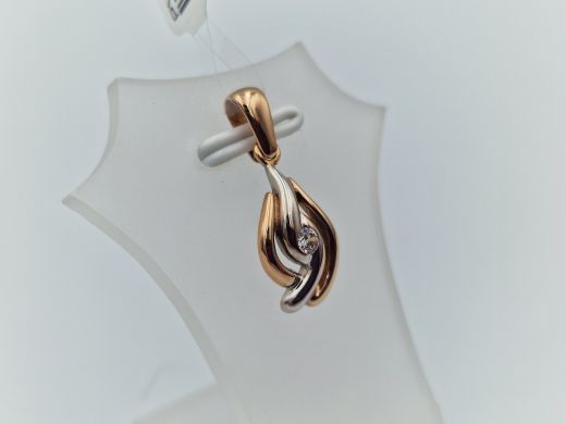 Zelta kulons ar cirkoniju, 1.35 g