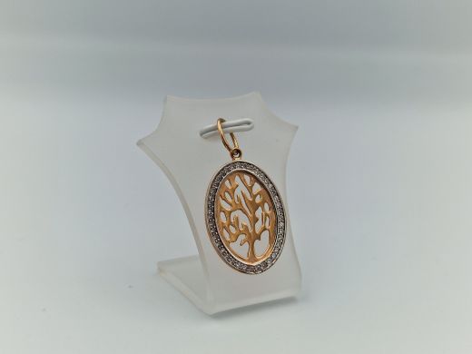 Zelta kulons ar cirkoniju, 2.36 g