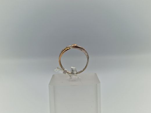 Zelta gredzens ar briljantu, 2.07 g, izm. 17