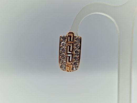 Zelta auskari ar cirkoniju, 4.02 g