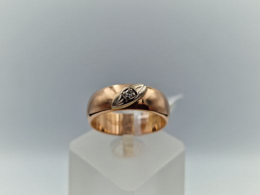 Золотые серьги с цирконом, 3.59 г