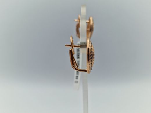 Zelta auskari ar cirkoniju, 6.78 g