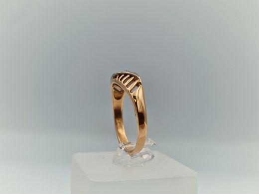 Zelta gredzens ar cirkoniju, 3.99 g, izm. 19.5