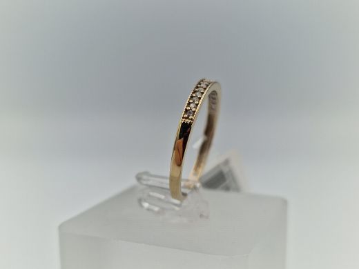 Zelta gredzens ar cirkoniju, 1.24 g, izm. 17.5