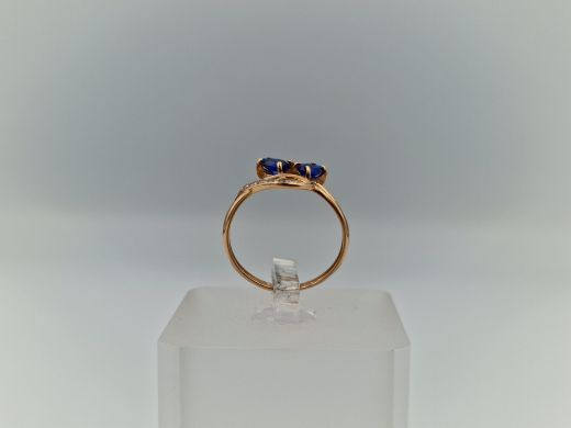 Zelta gredzens ar cirkoniju, 1.39 g, izm. 15