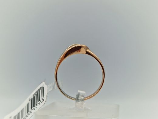 Zelta gredzens ar cirkoniju, 2.61 g, izm. 18.5