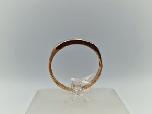 Zelta gredzens ar cirkoniju, 2.44 g, izm. 17