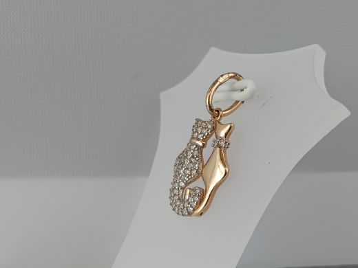 Zelta kulons ar cirkoniju, 1.06 g