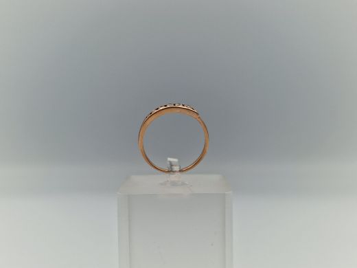 Zelta gredzens ar cirkoniju, 1.55 g, izm. 18