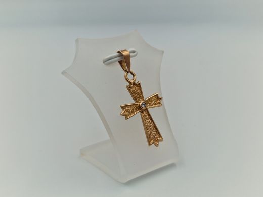 Золотой кулон с цирконом, 1.67 г