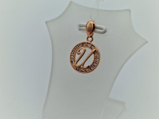 Zelta kulons ar cirkoniju, 0.83 g