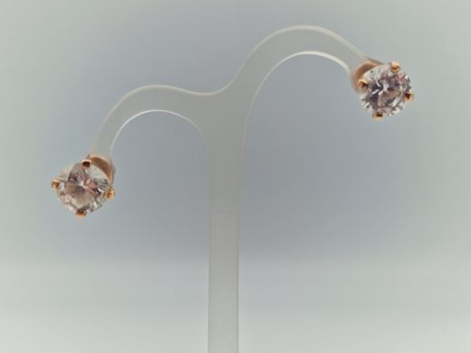 Zelta auskari ar cirkoniju, 3.78 g