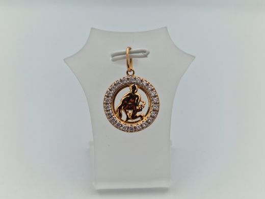 Zelta kulons ar cirkoniju, 1.47 g