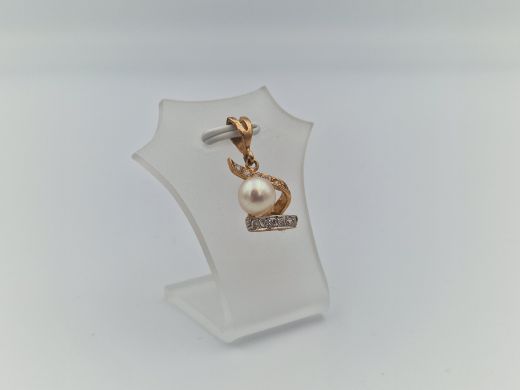 Золотой кулон с цирконом, 2.16 г