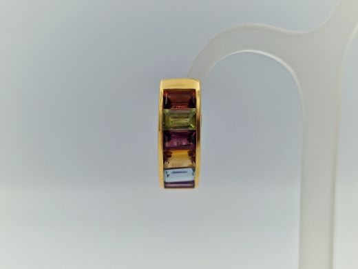 Zelta auskari ar cirkoniju, 4.5 g