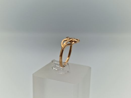 Золотое кольцо с цирконом, 1.6 г, разм. 16.5