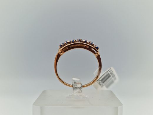 Золотое кольцо с цирконом, 1.9 г, разм. 16