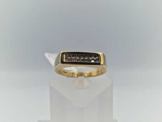 Zelta gredzens ar cirkoniju, 4.93 g, izm. 20