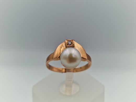 Zelta gredzens ar cirkoniju, 2.88 g, izm. 17.5