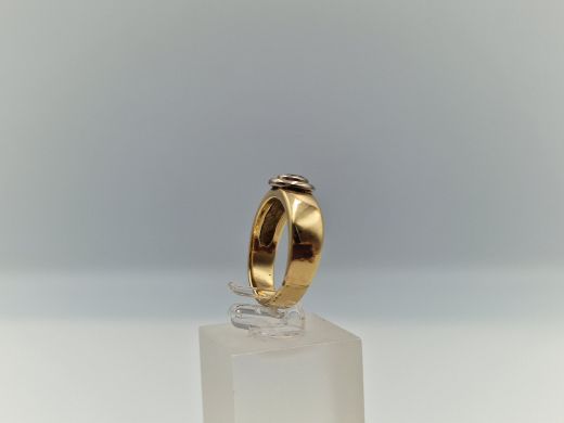 Zelta gredzens ar briljantu, 4.82 g, izm. 15.5