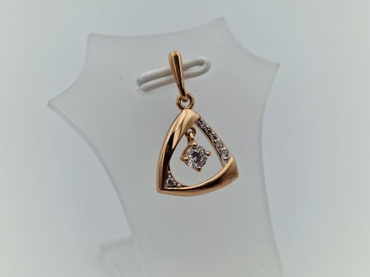 Zelta kulons ar cirkoniju, 1.14 g