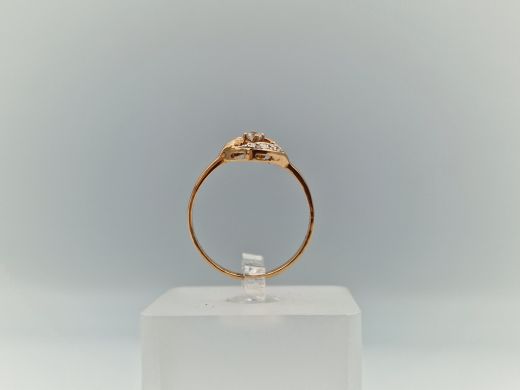 Zelta gredzens ar cirkoniju, 1.7 g, izm. 18.5