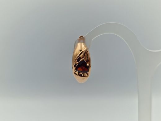 Zelta auskari ar granātu, 3.31 g