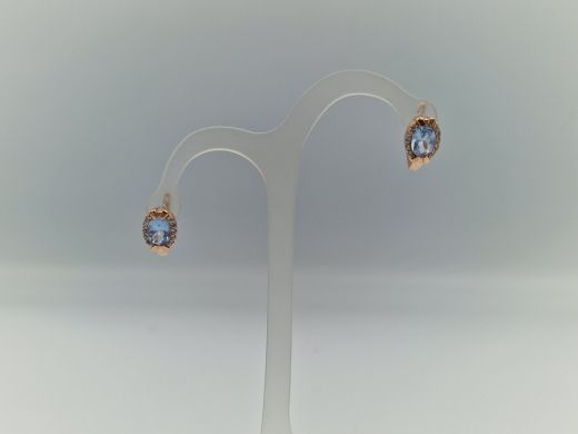 Zelta auskari ar cirkoniju, 4.21 g