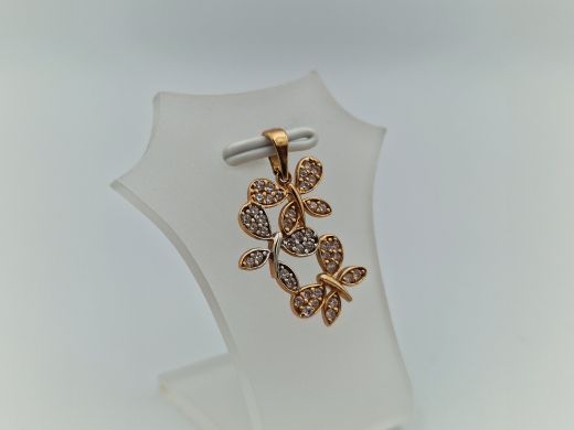 Zelta kulons ar cirkoniju, 1.65 g