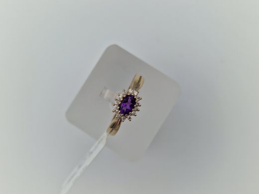 Zelta kulons ar ametistu