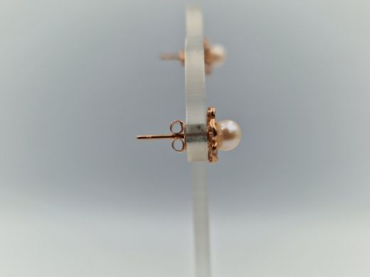 Zelta auskari ar cirkoniju, 0.94 g