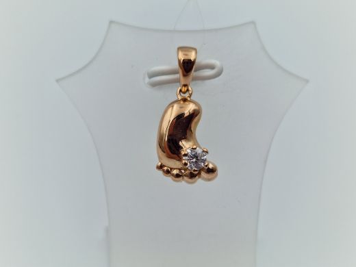 Золотой кулон с цирконом, 1.06 г