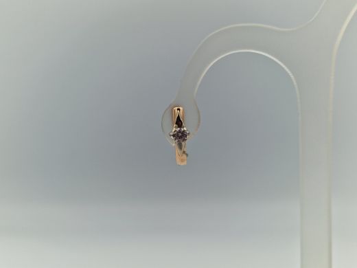 Zelta auskari ar cirkoniju, 2.57 g