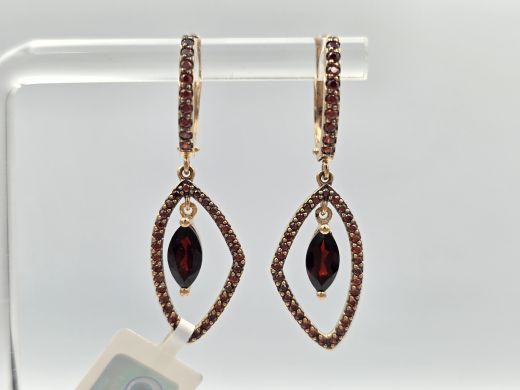 Zelta auskari ar cirkoniju, 4.26 g