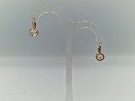 Zelta auskari ar ametistu, 2.26 g