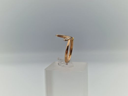 Zelta gredzens ar cirkoniju, 3.08 g, izm. 17.5