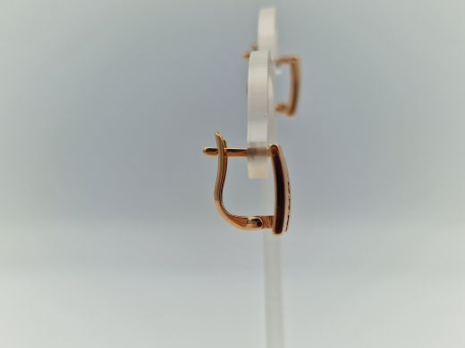 Zelta auskari ar cirkoniju, 2.14 g