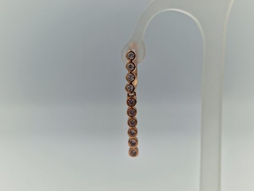 Zelta auskari ar cirkoniju, 3.22 g