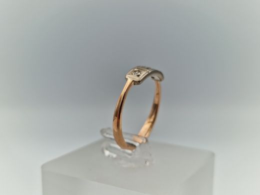 Zelta gredzens ar briljantu, 1.93 g, izm. 16