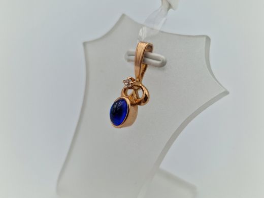 Золотой кулон с цирконом, 1.2 г